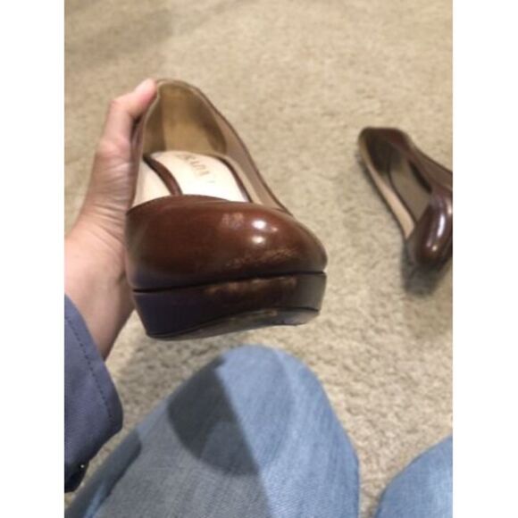 Prada Womens Brown Leather High Heel Pumps Size 37 - Picture 8 of 12